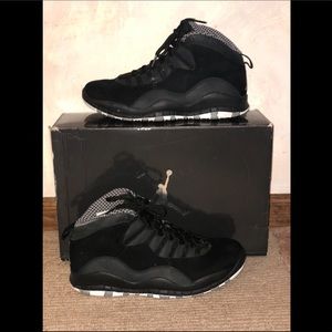 Air Jordan 10 (X) Retro Black White